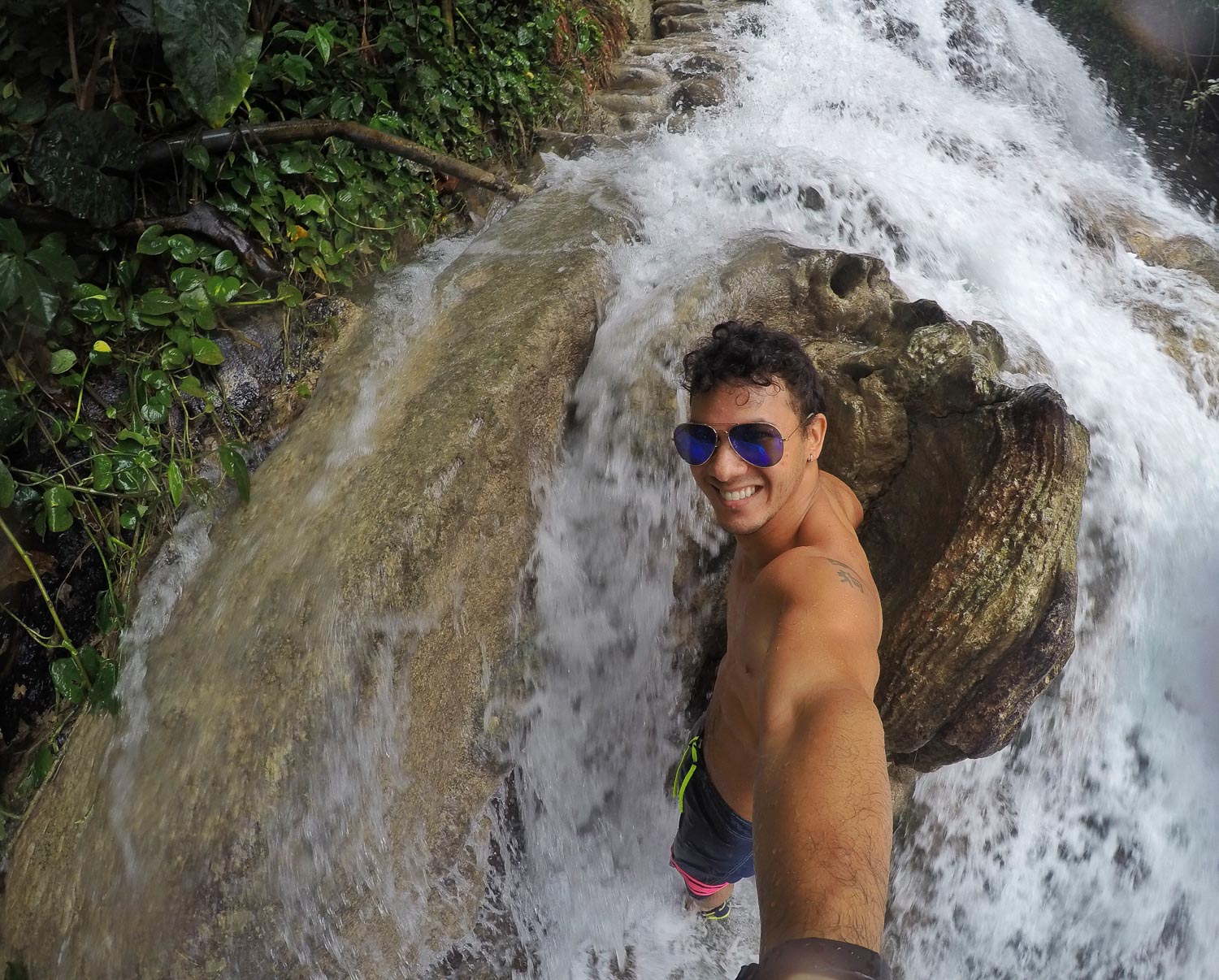 dunns river falls selfie